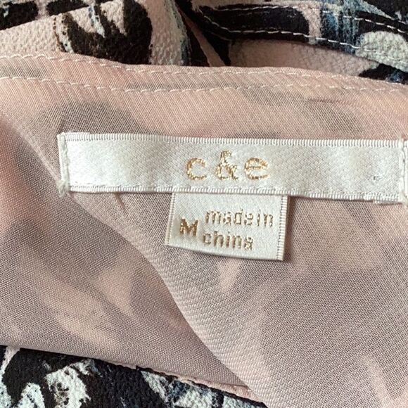 WOMENS COLD SHOULDER FLORAL MIDI DRESS MEDIUM LOOSE FIT - Picture 7 of 7